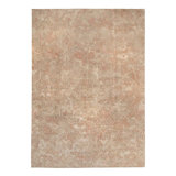 Gray & Pink Contemporary Wool Silk Blend Rug - 10' x 14'