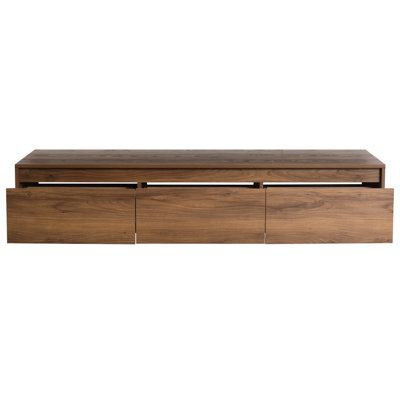 60" Bathroom Storage Cabinet, Mounted - Brown Ebony Modern Contemporary Soft Close Drawer Vanity Vanity, Cabinet