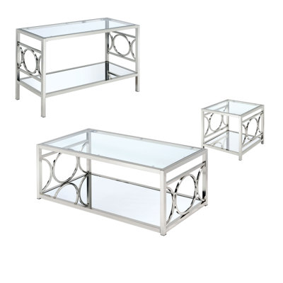 Ensemble de tables basses 3 pièces Dontay