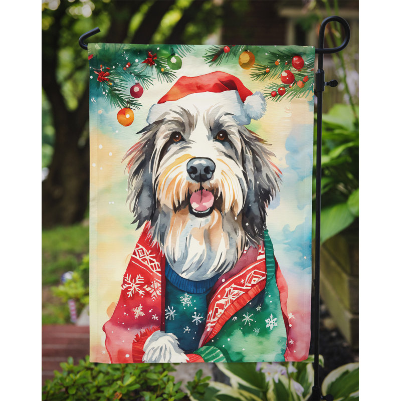 Double Sided Polyester Christmas, 15.5'' H x 11.25'' W