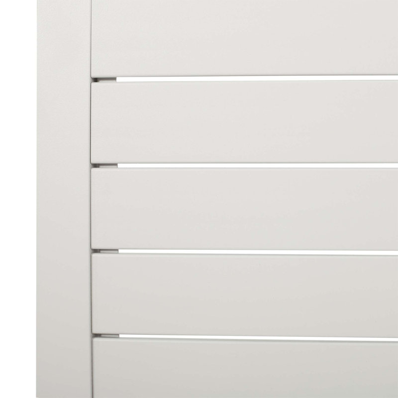Table d'appoint d'extérieur moderne en forme de C en aluminium