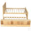 Lit plateforme en bois avec lit gigogne escamotable, armoire de rangement-1425633293-1425633295