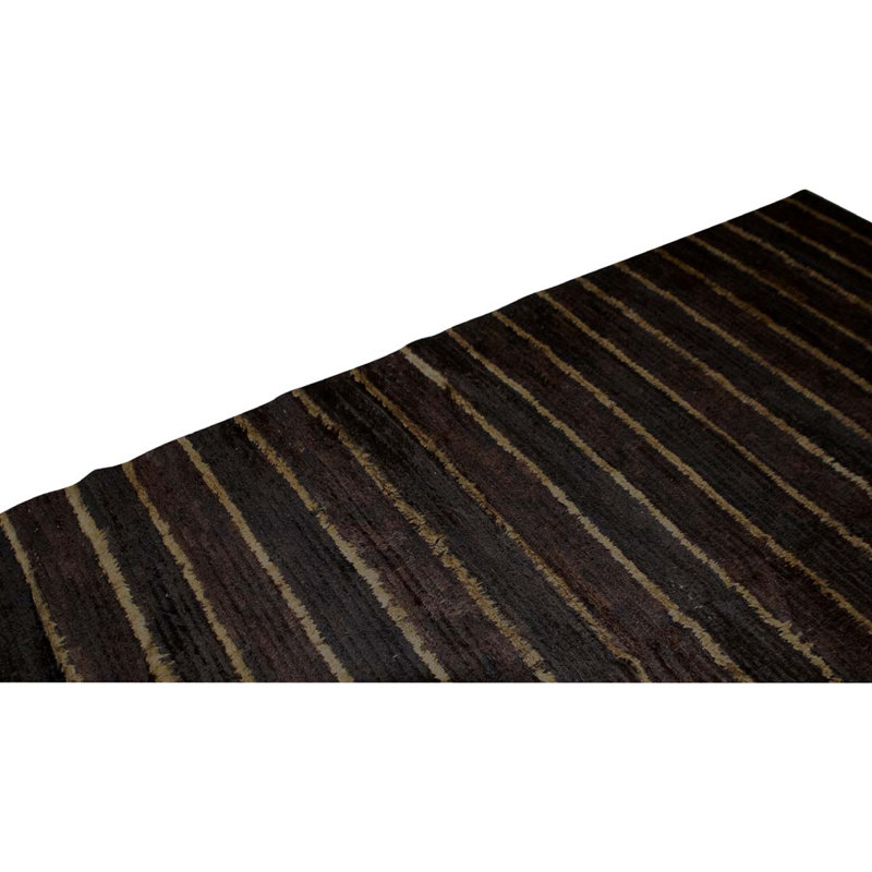Flatweave Wool Striped Area Rug