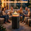 Chauffe-terrasse d'extérieur, foyer d'extérieur au propane sans fumée 2 en 1 pour cour, jardin, terrasse, fête-135968275