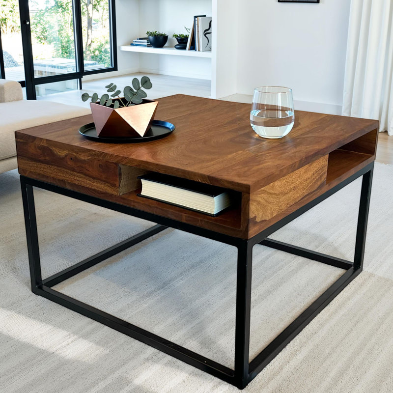 60cm Solid Wood Top Console Table