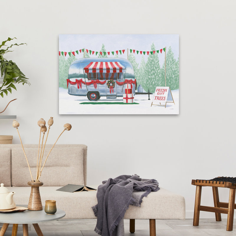 Ferme de Noël IV - Auvent arcs campeur, art de Noël, H 24 po x l 36 po