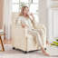 Fauteuil inclinable électrique moderne en tissu Teddy -1666380691