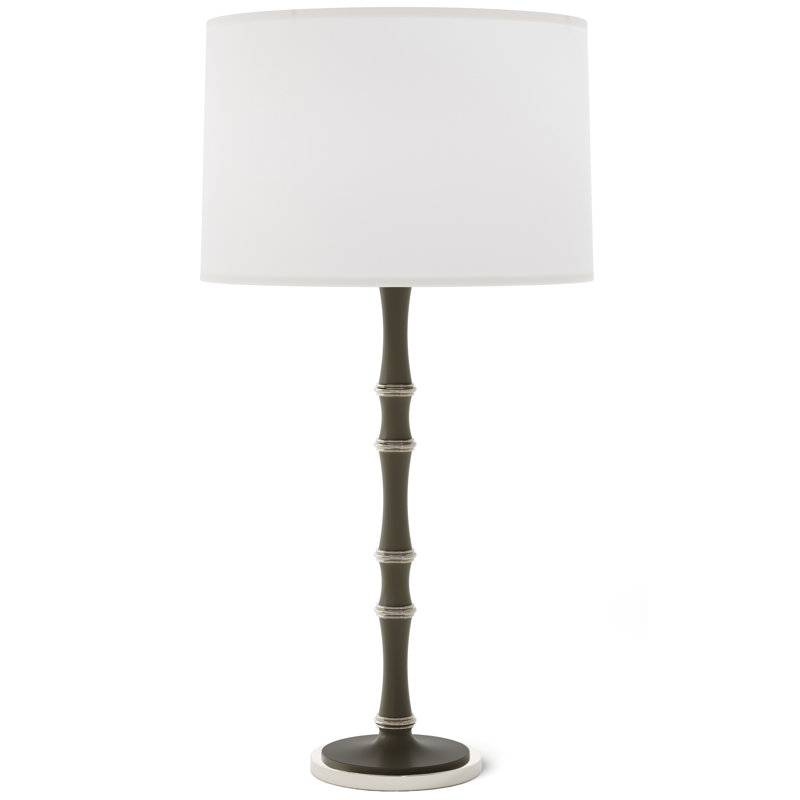 Kane Table Lamp, Celadon, Fondine, Modern Brass