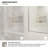 Muse 60 in. W x 60 in. H Sliding Bath Tub Door in Semi Frameless in Brushed Nickel with Clear Glass-107613044