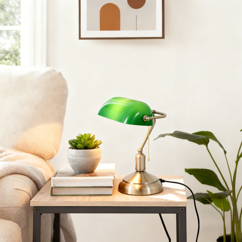 American Style Bread Table Lamp, Vintage Desk Lamp with US Plug for Bedroom Living Room Study