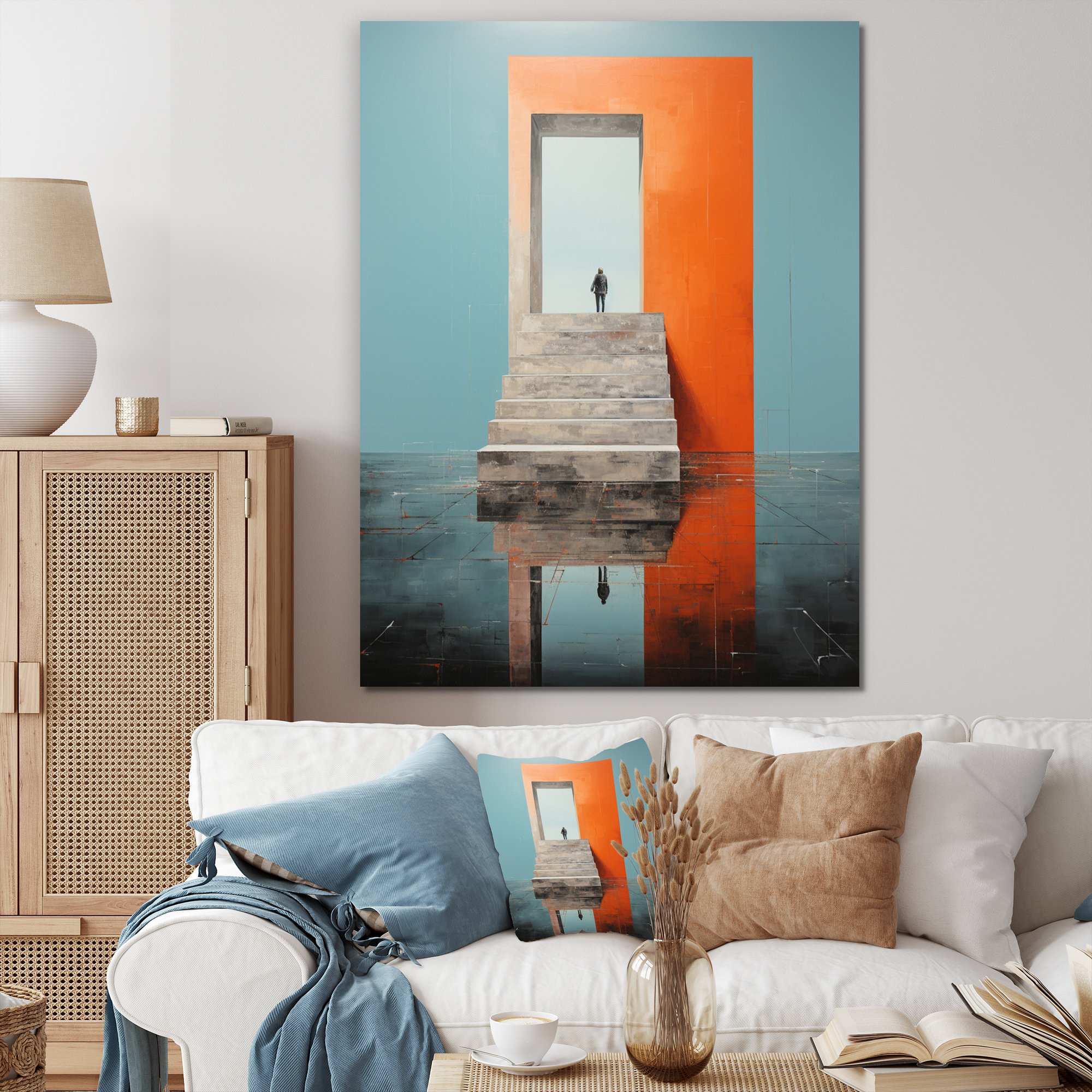 Latitude Run® Dam Minimalist Barrier Simplistic I - Cityscapes Canvas ...