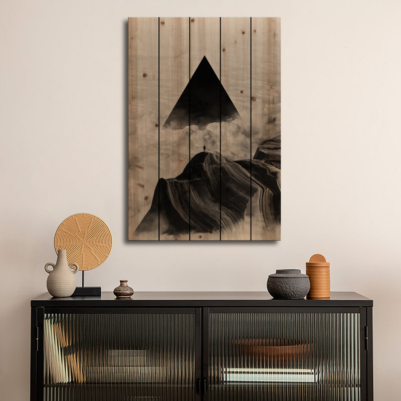 Reproduction d'art mural en bois - «We Never Had It Anyway» par Adam Priester, H 26 po x l 18 po