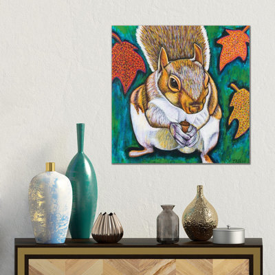 Fall Squirrel by Teal Buehler - Gallery-Wrapped Canvas Giclée on Canvas