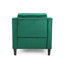 Fauteuil club en velours vert
