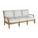 Haley Teak Outdoor Lattice Back Sofa