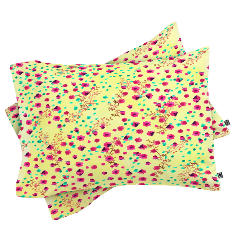 Taie d'oreiller à motif floral Wind Swept, Standard