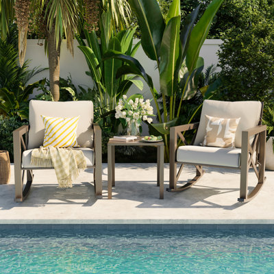 3 Piece Outdoor Patio Seating Set