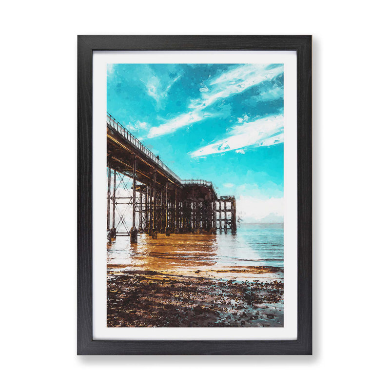 Peering Praying Mantis - Framed Print, Black, 62cm H x 87cm W x 2cm D