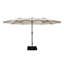 Parasol de marché rectangulaire double face avec base Kirkbride 181 po x 106 po-1149112685