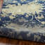 Dassiah Hand Knotted Wool Floral Area Rug in Blue-1799488592