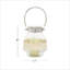 Lanterne porte-bougie en verre transparent
