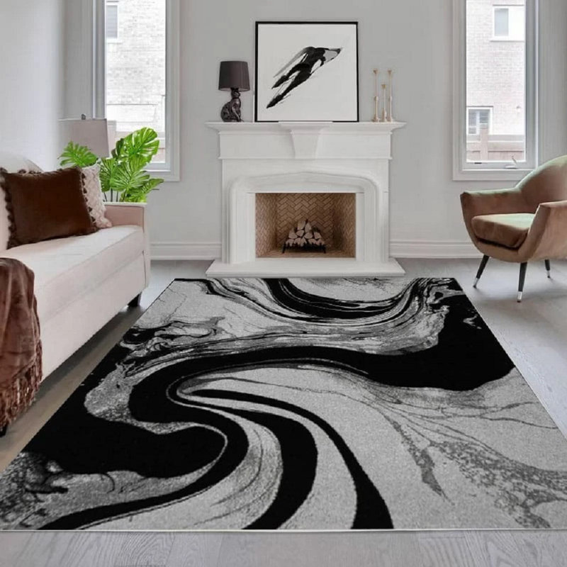 No Distressing Geometric Area Rug, Rectangle 200 x 290 cm