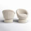 Fauteuil demi-tonneau pivotant rembourré Kizzie-92575801