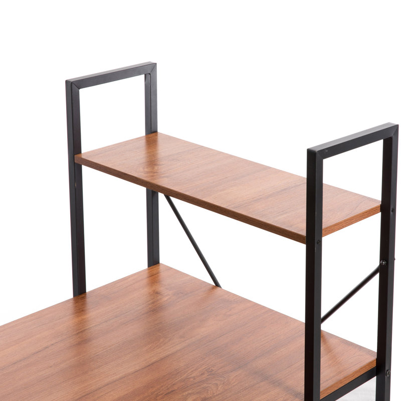 Southampton Metal Base Computer Desk, Cherry
