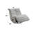 Oyster Chenille Glider Recliner With Swivel-891374279