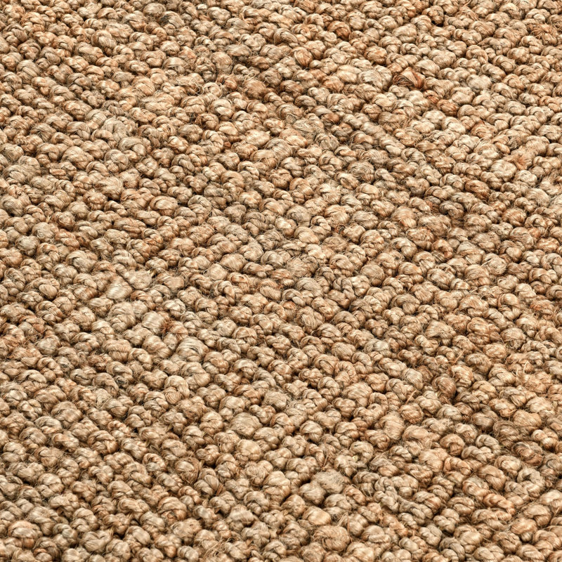 Tapis décoratif en tissu de jute naturel Annello