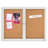 Enclosed Cabinet Cork Small - 2' - 4' Bulletin Board