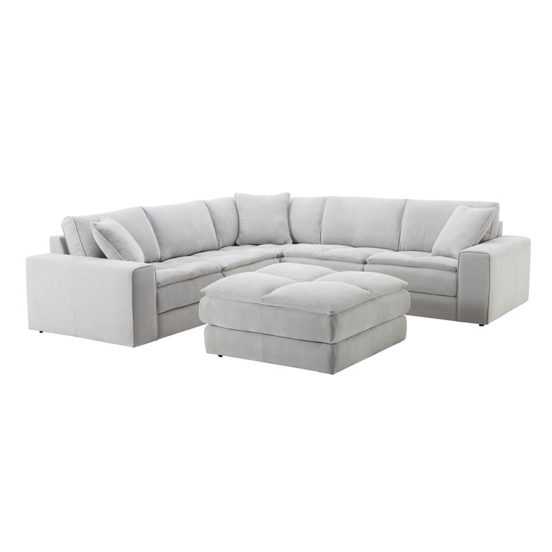 Canapé modulaire avec repose-pieds breton