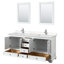 Ensemble de meuble-lavabo double 72 "avec miroir Deborah-51712404-80224869-98282540