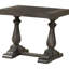 Table de bout en bois transitionnel, table d'appoint de salon en bois massif