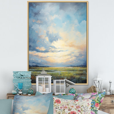 Alshat Meadow Bold Horizon III - Meadow Canvas Wall Art