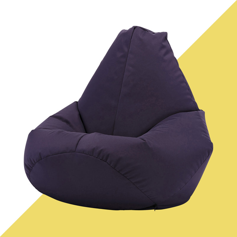 Salcombe Polyester Outdoor Friendly Refillable Bean Bag Chair & Lounger, Purple