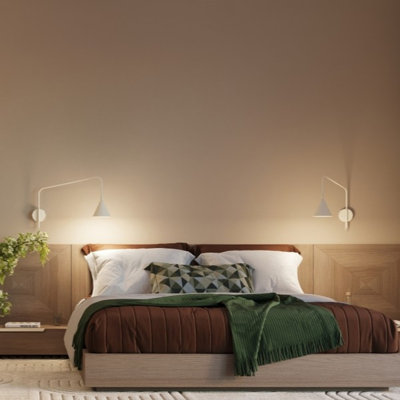 Nox Steel Flush Mounted Sconce