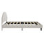 Upholstered Bed Frame with Adjustable Shell Headboard, Velvet-1976070311-2050414040