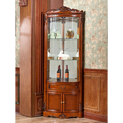 22.83 " L Solid Wood Bar Cabinet