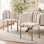 Ensemble de 4 chaises de salle à manger rembourrées avec pieds en métal, chaises latérales modernes à dossier courbé pour la cuisine, le salon et le bureau-130910175-131563887