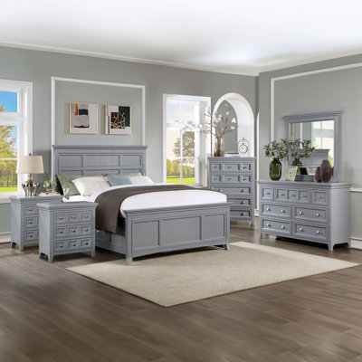 Genesha Solid Wood Piece Bedroom Set