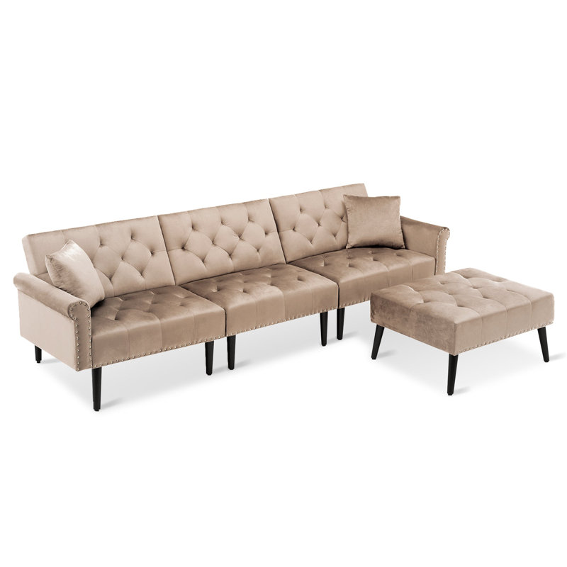 Canapé modulaire inclinable 6 pièces Giancontieri, Beige