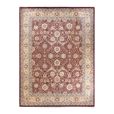 Tapis unique en laine noué à la main 9 pi 2 po x 12 pi 1 po nouvel âge Hayner