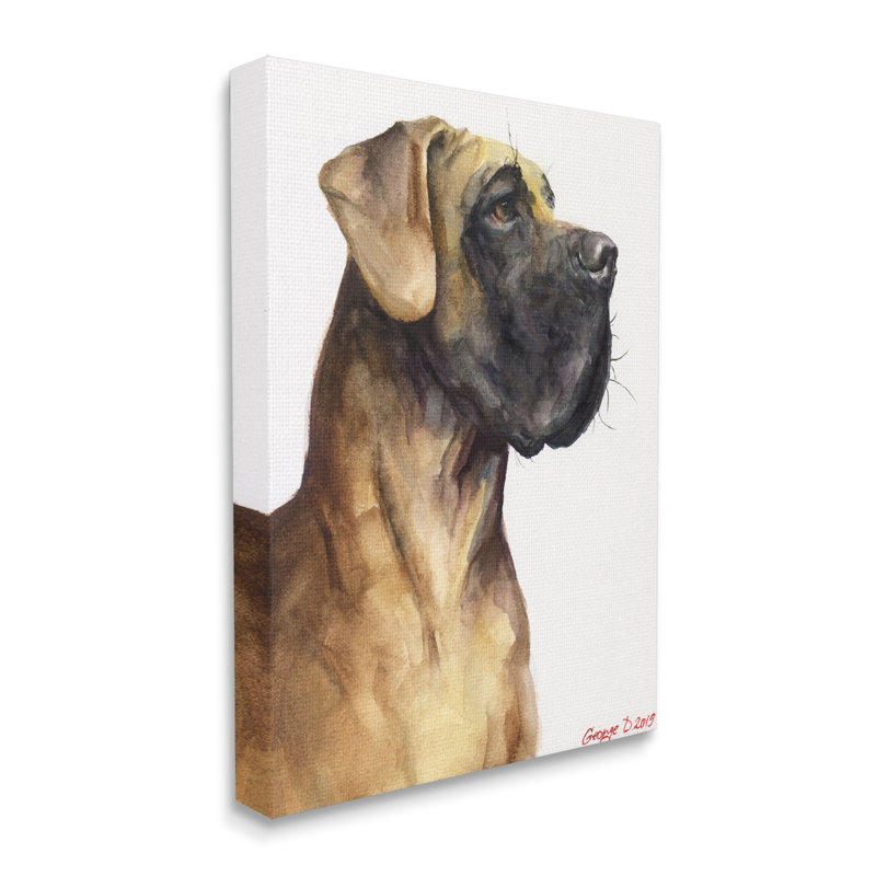 Grand danois, animal de compagnie, portrait, pose forte, Toile tendue, H 40 po x l 30 po