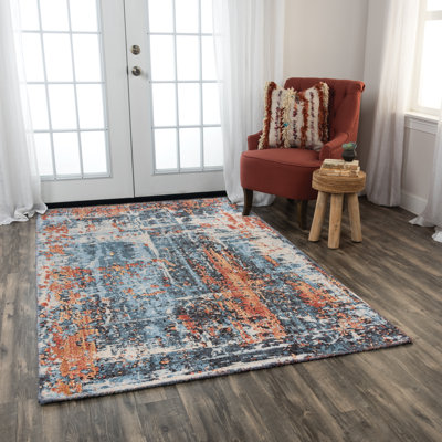 Wool Abstract Indoor Rug