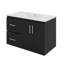 Ensemble de meuble-lavabo mural 36 po avec lavabo 36 po, 2 tiroirs, tablette réglable-1844344786