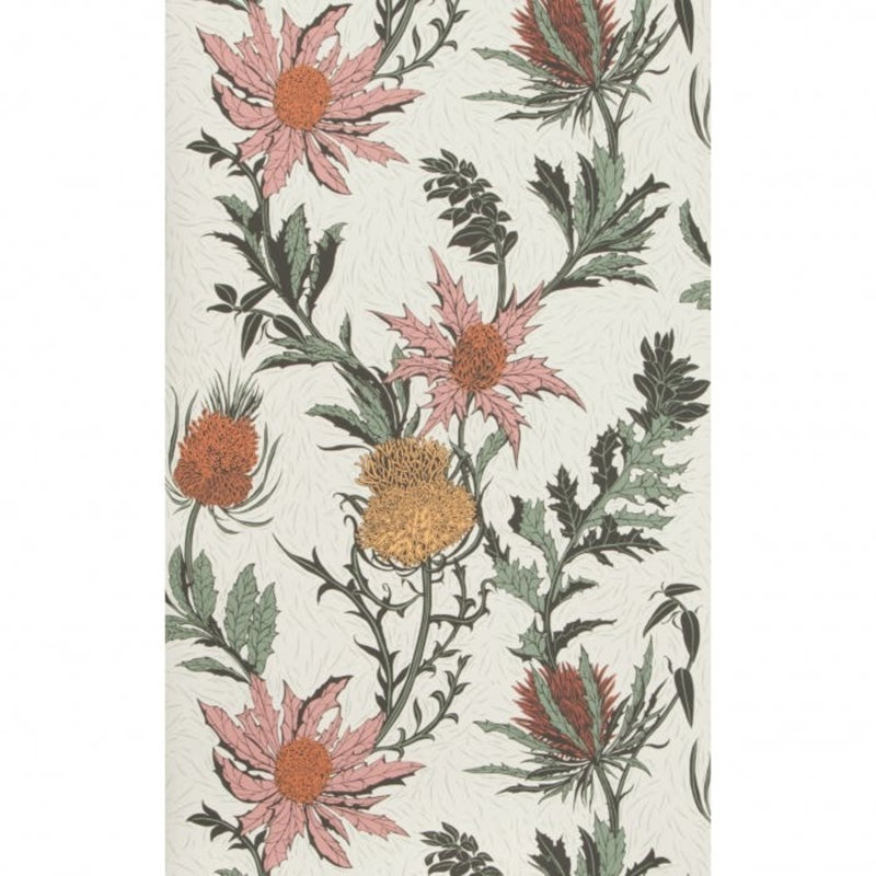 Floral Wallpaper Roll, Pink/Orange
