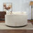 Oversized Slipcovered Accent Barrel Chair-108658059
