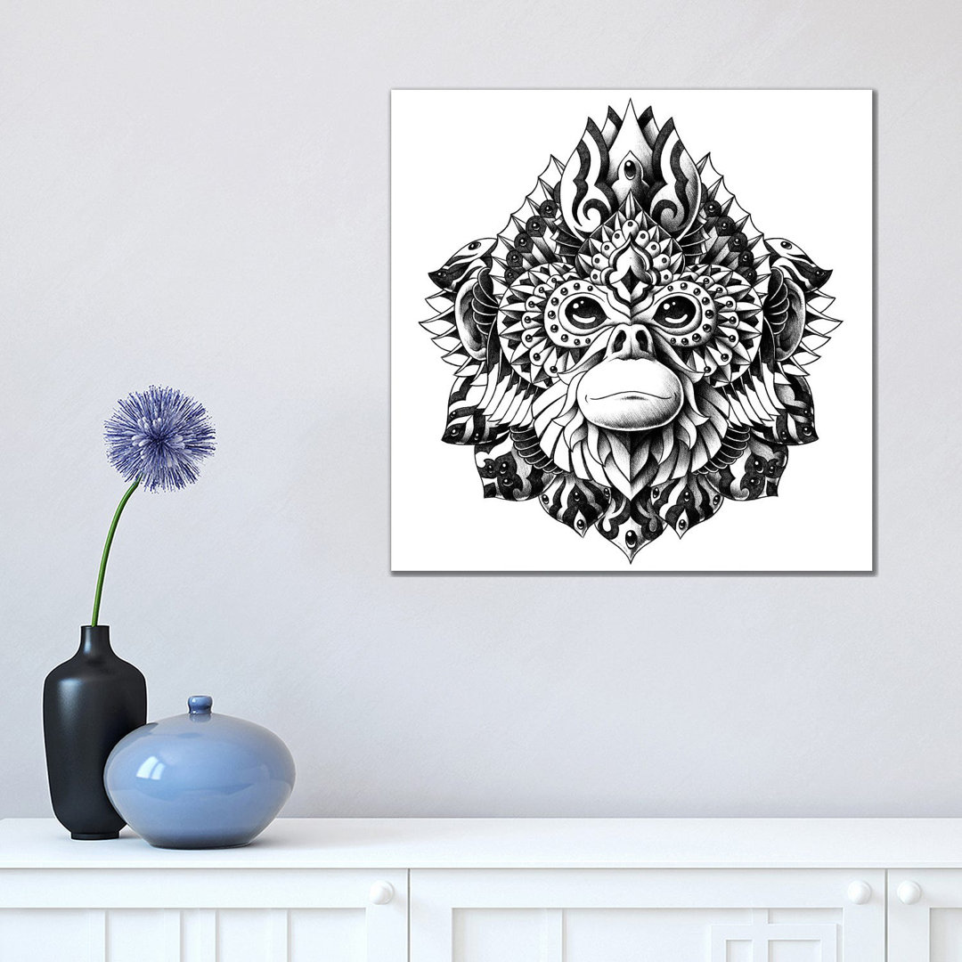 Snub-Nosed Monkey by Bioworkz - Wrapped Canvas Art Prints