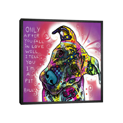 I'm A Pit Bull by Dean Russo - Print on Canvas